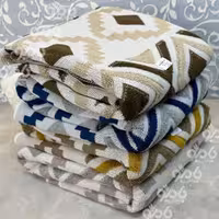 شال مبل طرحدار رنگی نخی 200*180