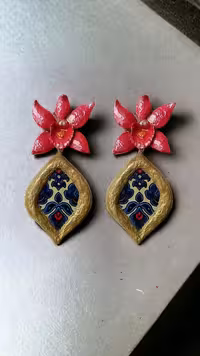 گوشواره سنتی گل ارکیده