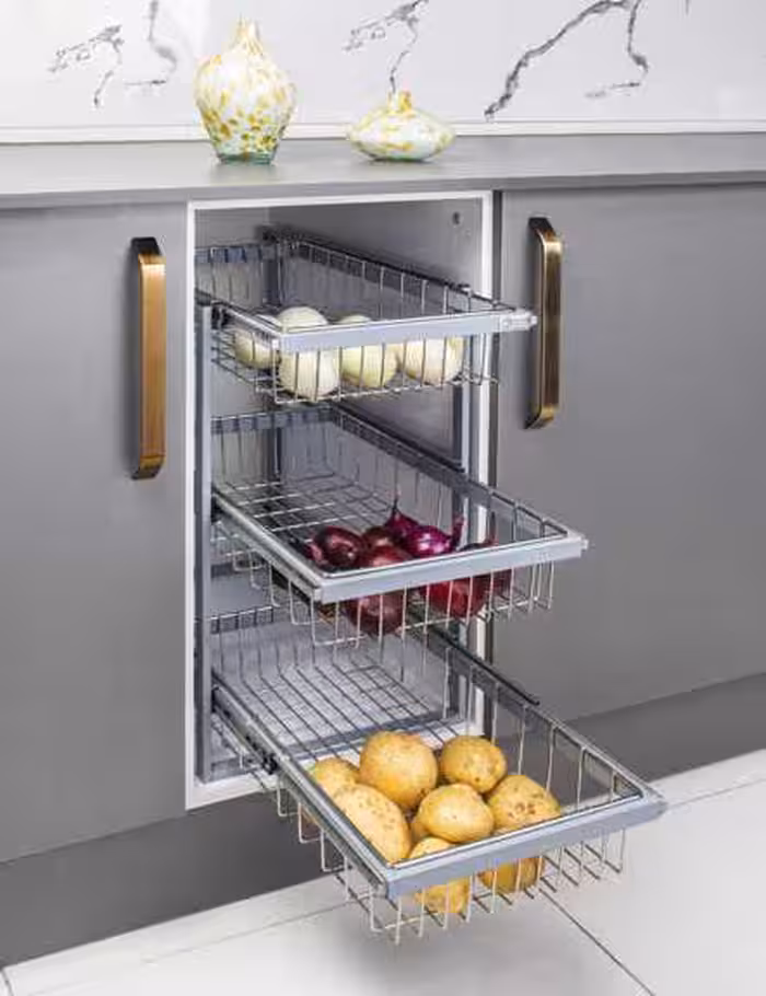 سبد سیب زمینی پیاز کشو مجزا آذین