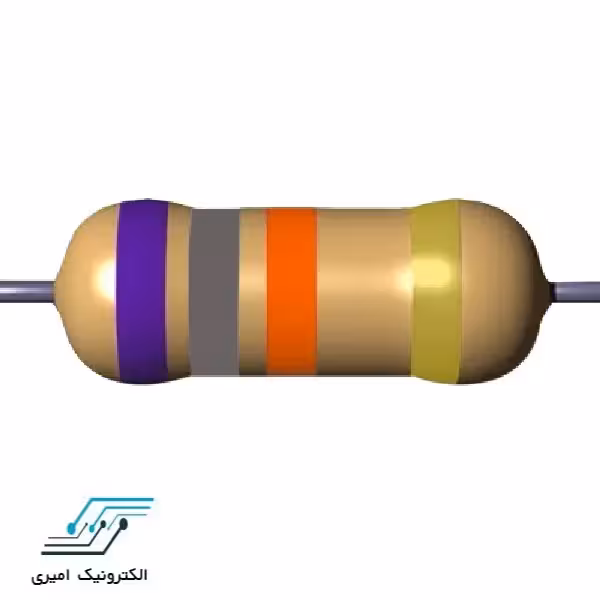 مقاومت 68 کیلو اهم 3 وات 5 درصد