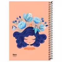 دفترطراحی 60برگ سیمی رحلی فانتزی الیپون کد256کارتن 28عددی