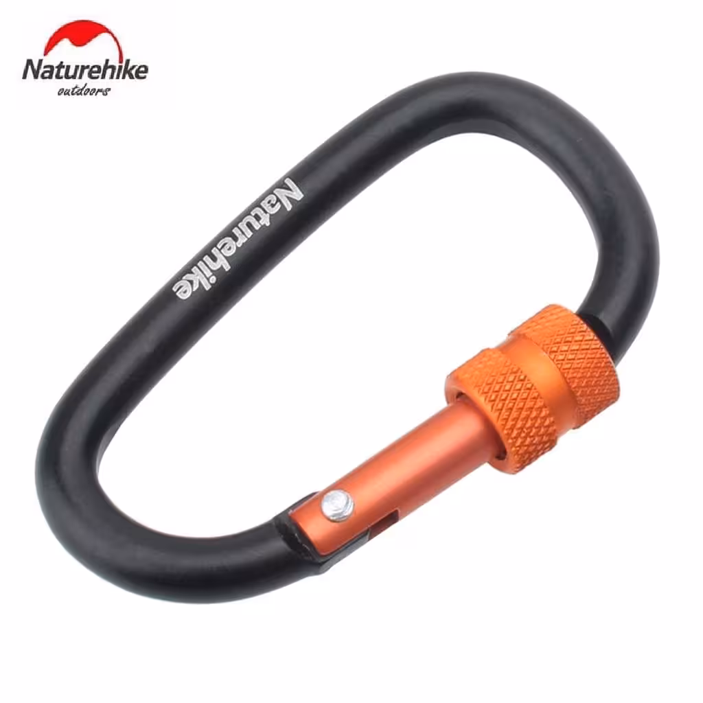 کارابین کوهنوردی نیچرهایک مدل D-Utility 8cm with Lock