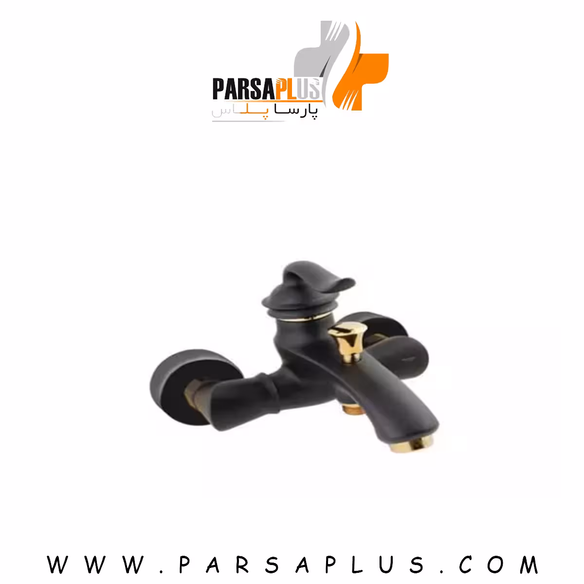 شیر حمام شودر مدل لوکا مشکی طلا