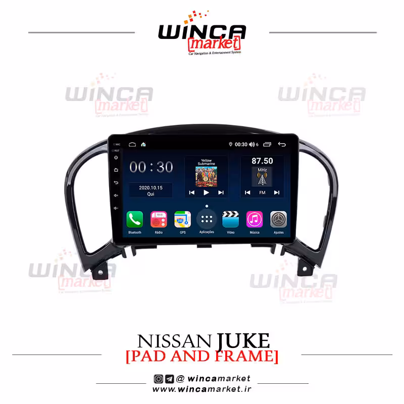 مانیتور اندروید نیسان جوک Juke برند وینکا WINCA سری S500 پلاس مدل H855
