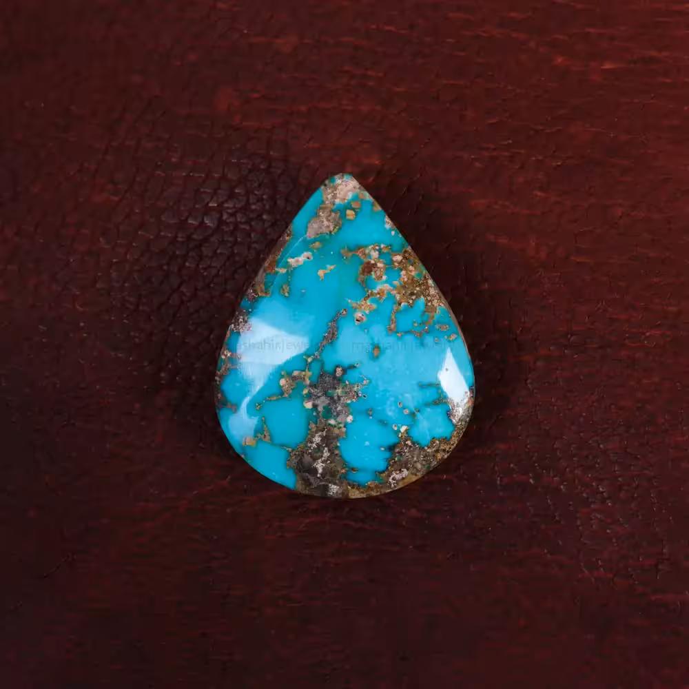 نگین فیروزه شجری کد 15290 - جواهری مشاهیر