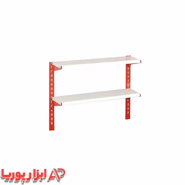 ست قفسه فروشگاهی پایه 1 متری 2 طبقه سایز 40*95