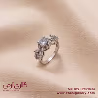 انگشتر نقره طرح جواهر ES_3920