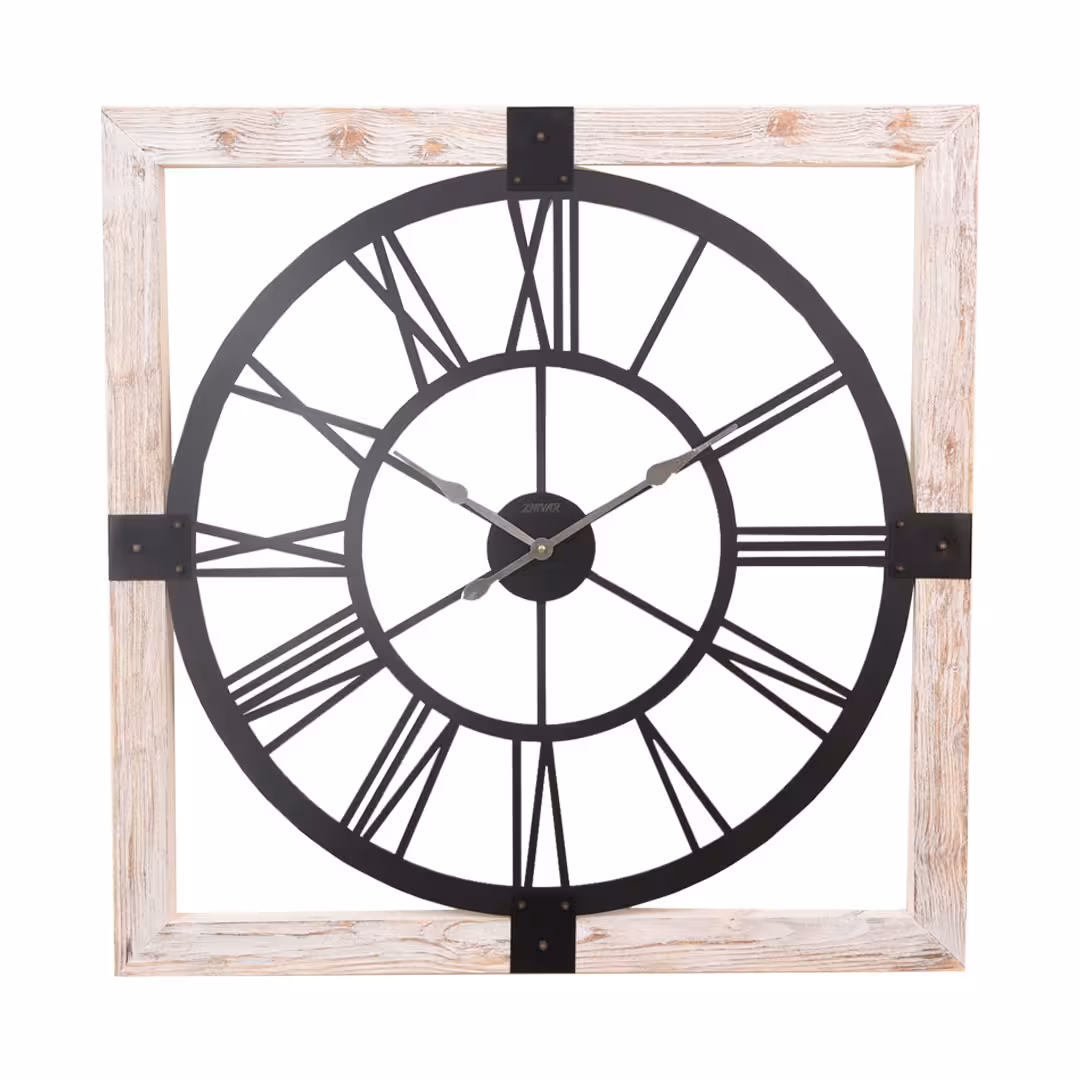 ساعت دیواری چوبی