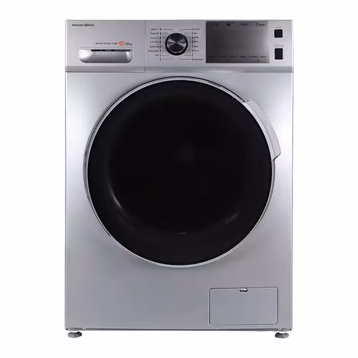 ماشین لباسشویی پاکشوما 8 کیلویی نقره ای مدل BWF-40803 ST