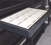 سینی مشبک ریلی جای کمربند و کراوات رنگ مشکی مخمل سایز 120 فانتونی کد J316