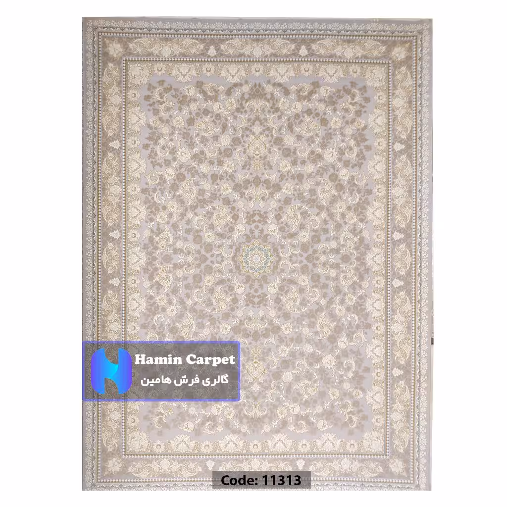 فرش 4 متری 1200 شانه تراکم 3600  نخ اکلریک گل برجسته کد AR11313