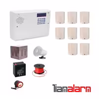 پکیج دزدگیر اماکن با سیم مدل سایلکس سیم کارتی و تلفنیSG8PR8