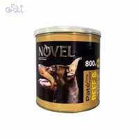 کنسرو پته سگ بالغ نوول با طعم گوشت و سیرابی مدل Novel Pate Beef & Tripe وزن 800 گرم