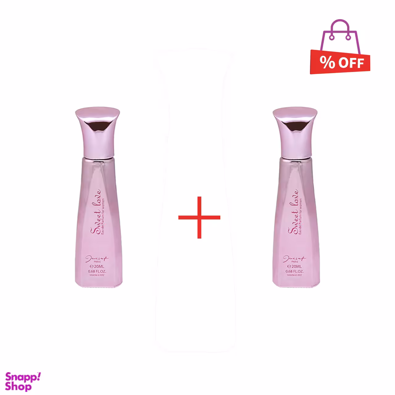 عطر جیبی زنانه ژک ساف (Jacsaf) مدل Sweet Love حجم 20 میلی‌لیتر مجموعه 2 عددی