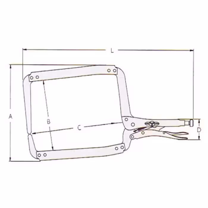 انبر قفلی وایس-گریپ مدل 18DR سایز 18 اینچ