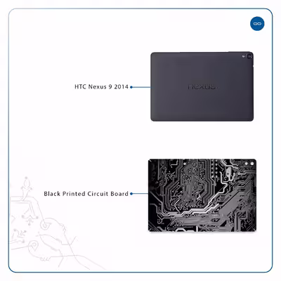 برچسب پوششی ماهوت مدل Black Printed Circuit Board مناسب برای تبلت اچ تی سی Nexus 9 2014