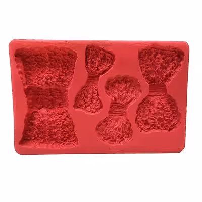 سیلیکون قالب گیری به گز مدل پاپیون طرح بافت