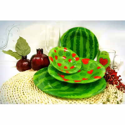 سرویس غذاخوری 5 پارچه آذین اوپال طرح یلدا