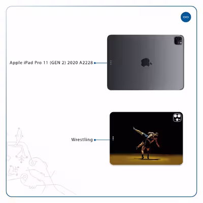 برچسب پوششی ماهوت مدل Wrestling مناسب برای تبلت اپل iPad Pro 11 (GEN 2) 2020 A2228