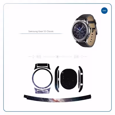 برچسب ماهوت طرح Universe-by-NASA-3 مناسب برای ساعت هوشمند سامسونگ Galaxy Gear S3 Classic