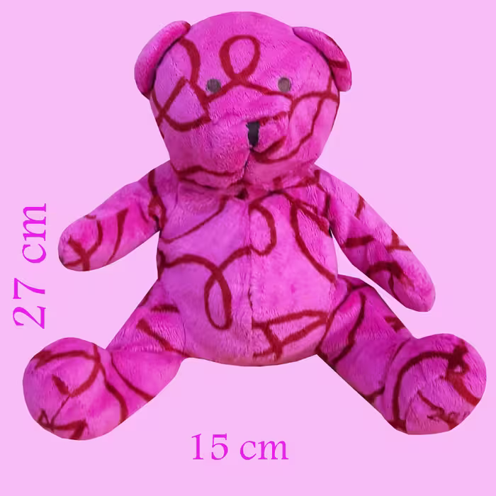 عروسک طرح خرس کد 125 ارتفاع 27 سانتی متر
