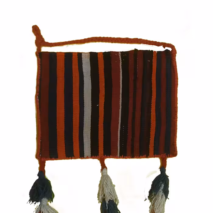 چنته قدیمی دستباف طرح کوچ عشایر کد 01