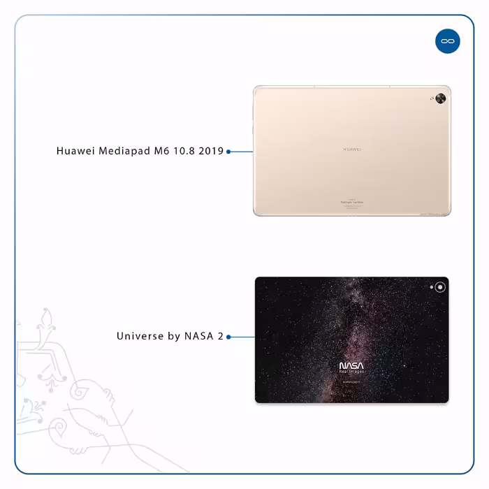 برچسب پوششی ماهوت مدل Universe-by-NASA-2 مناسب برای تبلت هوآوی Mediapad M6 10.8 2019