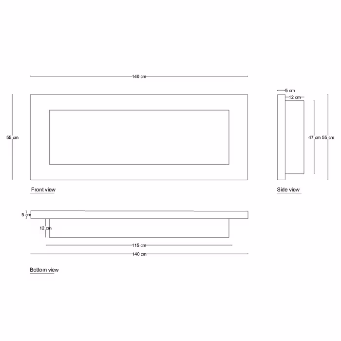 شومینه دیواری برقی شومینه بیستون مدل H.A_140_T_wifi_L2.bs