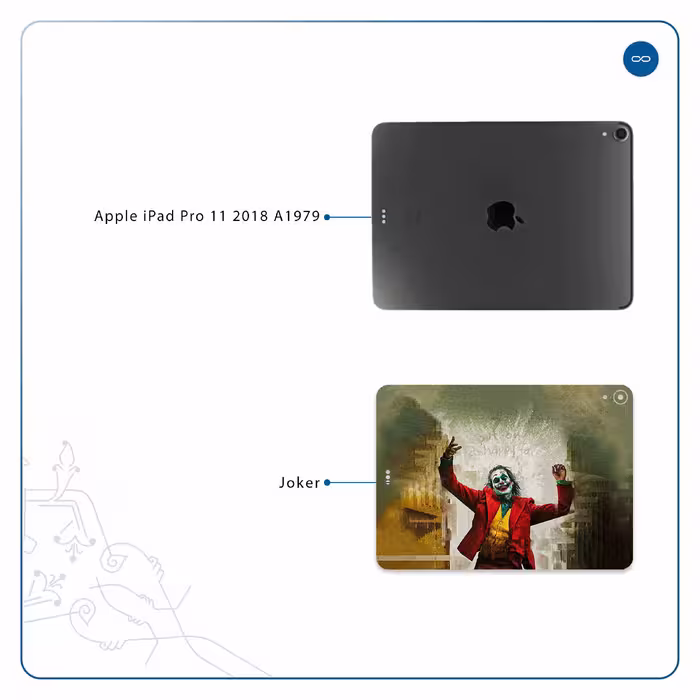 برچسب پوششی ماهوت مدل Joker مناسب برای تبلت اپل iPad Pro 11 2018 A1979