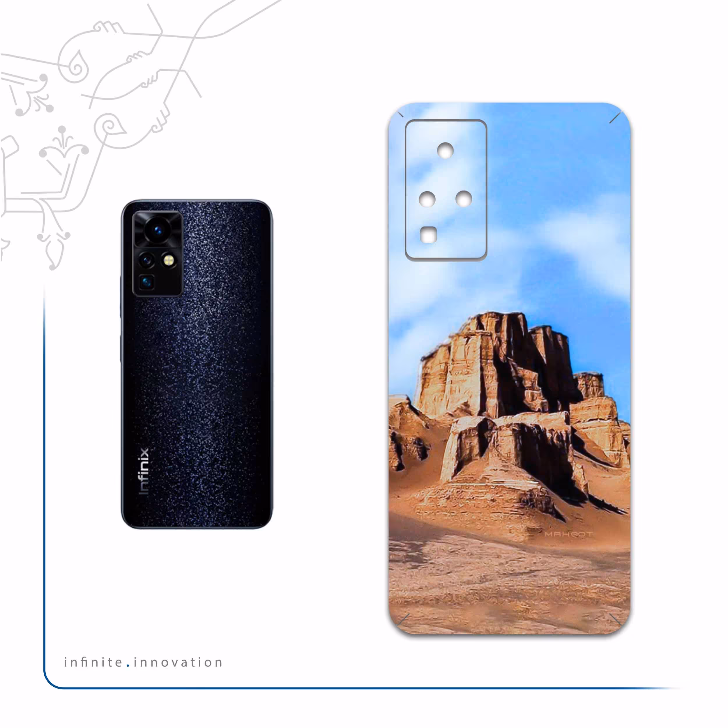 برچسب پوششی ماهوت مدل Kaloot مناسب برای گوشی موبایل اینفینیکس Zero X