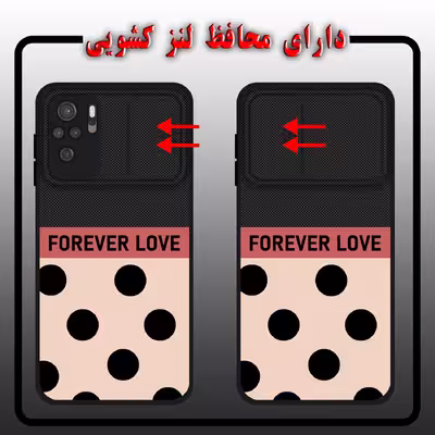 کاور لاین کینگ مدل FOREVER LOVE مناسب برای گوشی موبایل شیایومی Redmi Note10 10S به همراه پایه نگهدارنده
