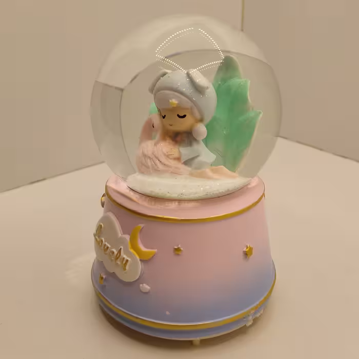 گوی موزیکال مدل  پمپی دختر مهربون و قو