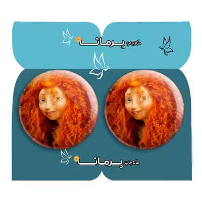 پیکسل پرمانه طرح انیمیشن دلیر کد pm2n.31300 مجموعه 2 عددی