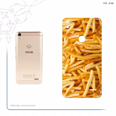 برچسب پوششی ماهوت مدل French fries مناسب برای گوشی موبایل تکنو WX4 Pro