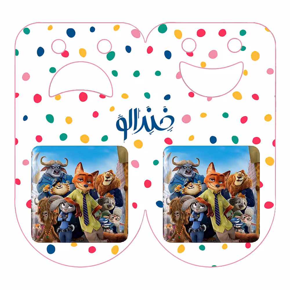 پیکسل خندالو مدل انیمیشن زوتوپیا کد 1018 به همراه مگنت