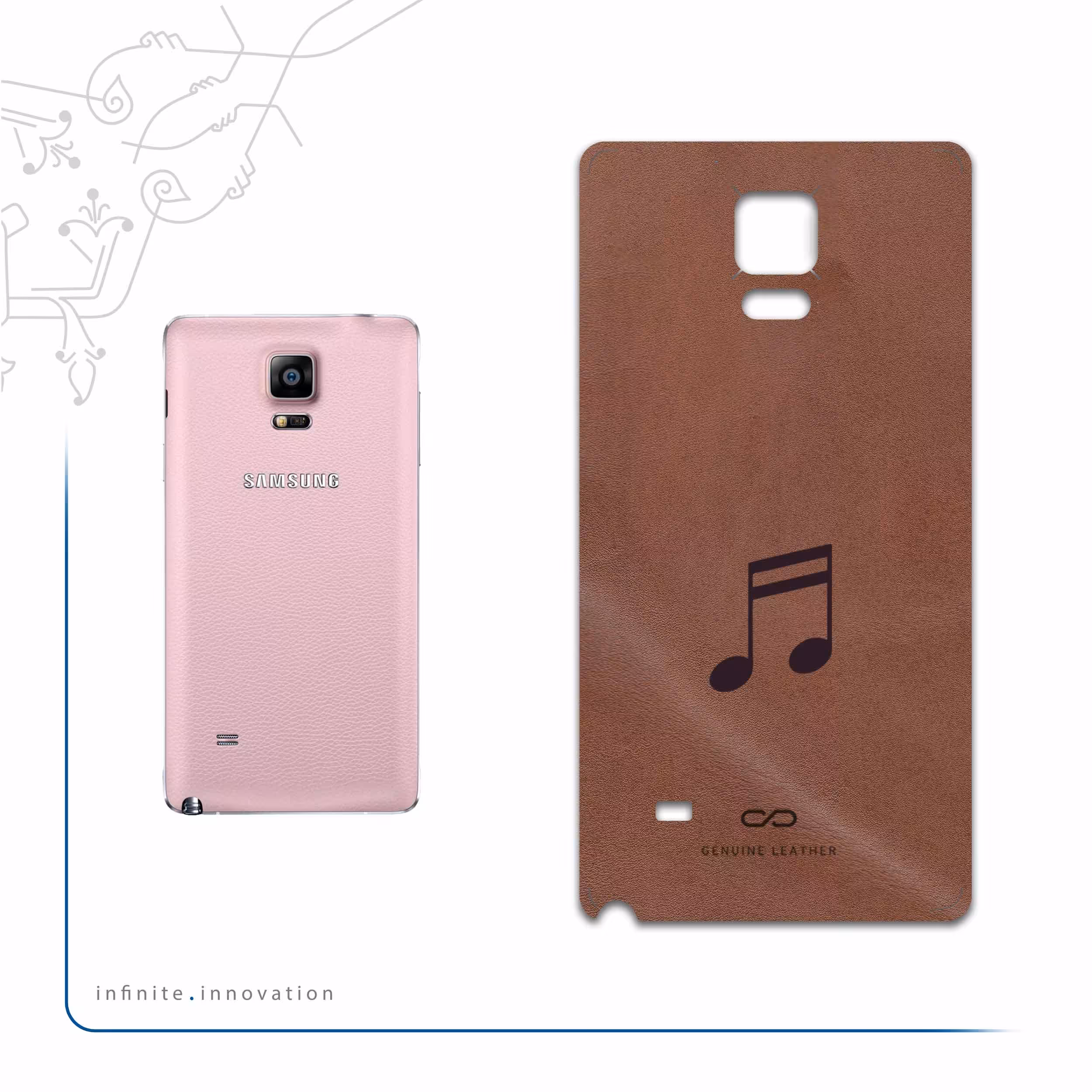 برچسب پوششی ماهوت مدل MNL-CHG2 مناسب برای گوشی موبایل سامسونگ Galaxy Note 4