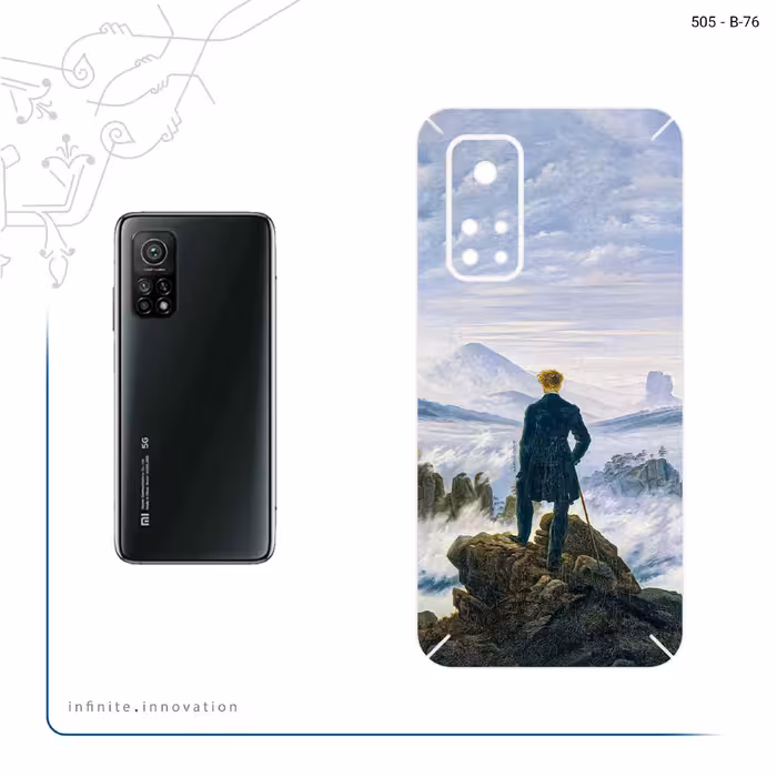 برچسب پوششی ماهوت مدل Wanderer above the Sea of Fog مناسب برای گوشی موبایل شیائومی Mi 10T 5G