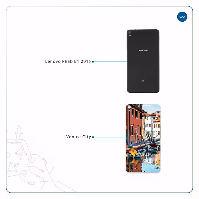 برچسب پوششی ماهوت مدل Venice City مناسب برای تبلت لنوو Phab B1 2015