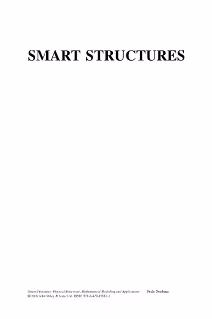 خرید و دانلود نسخه کامل کتاب Smart Structures: Physical Behaviour, Mathematical Modelling and Applications