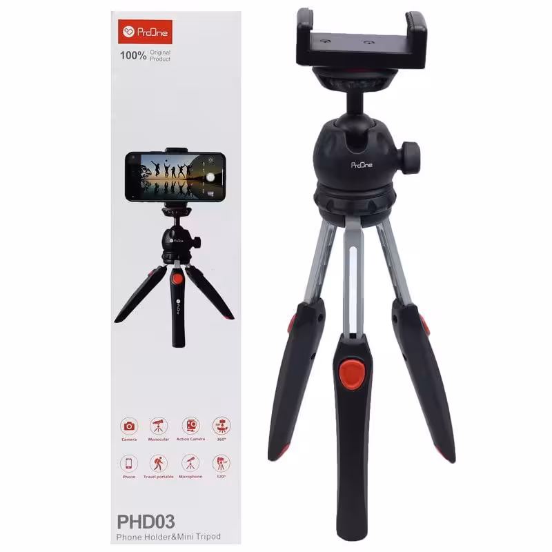 سه پایه موبایل و دوربین پرووان مدل PROONE PHL1045 Holder