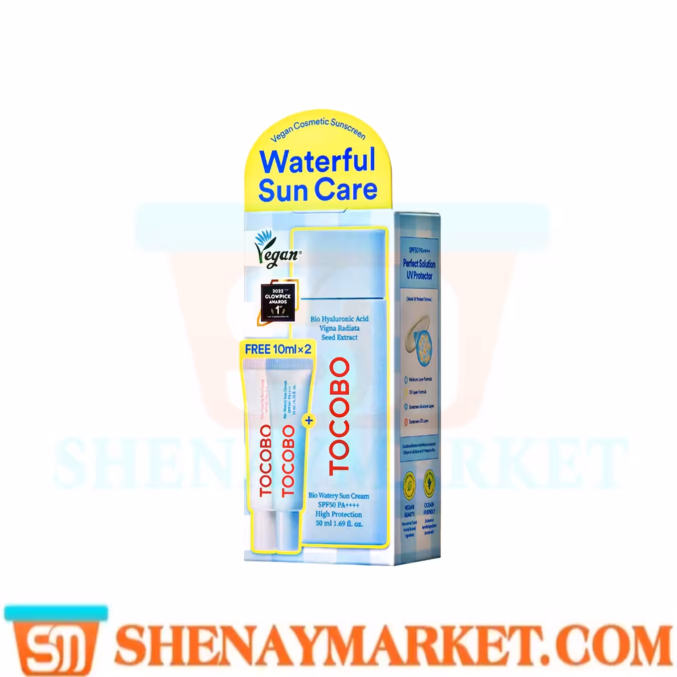 پک ضدآفتاب بیو واتری پنبه ای Waterful sun care توکوبو