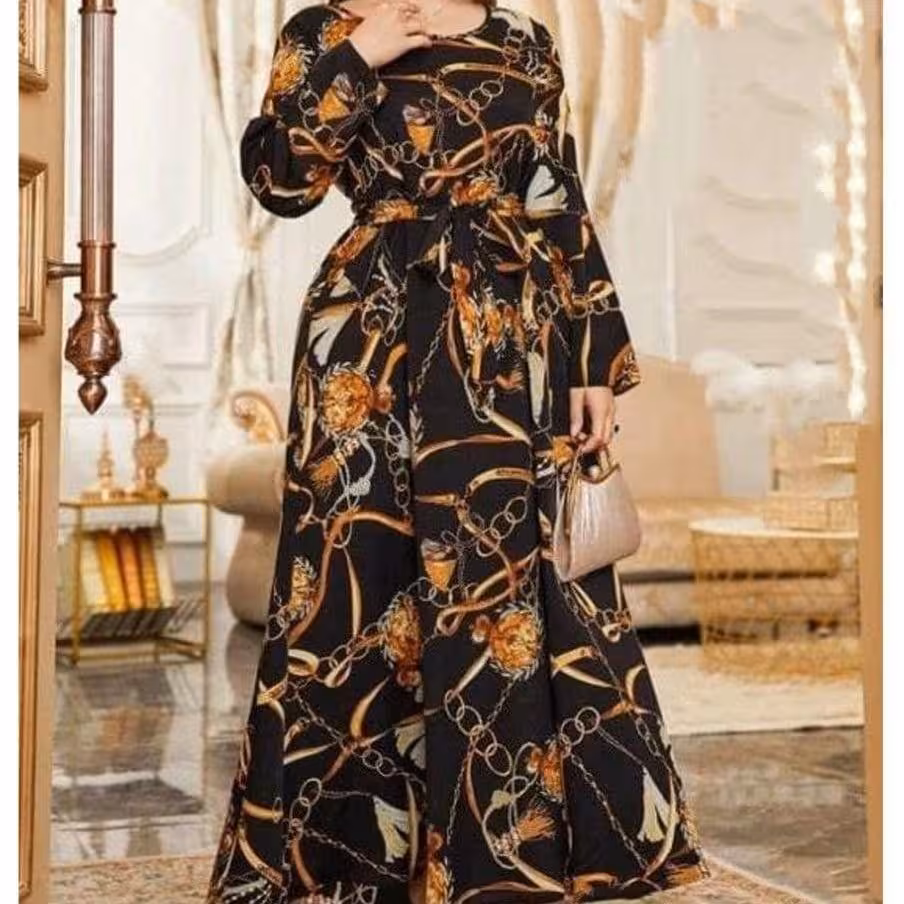 پیراهن مجلس طرح زنجیر