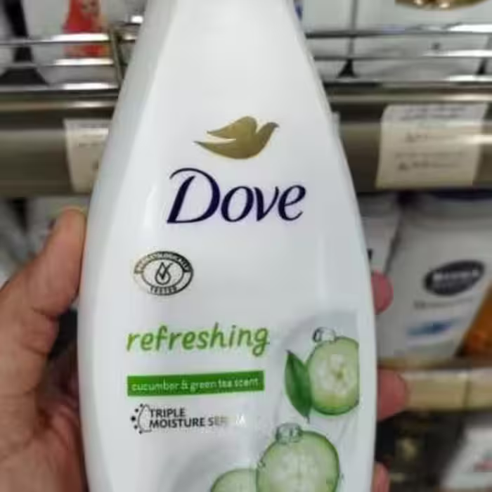 شامپو بدن داو Dove مدل refreshing رایحه خیار و چای سبز