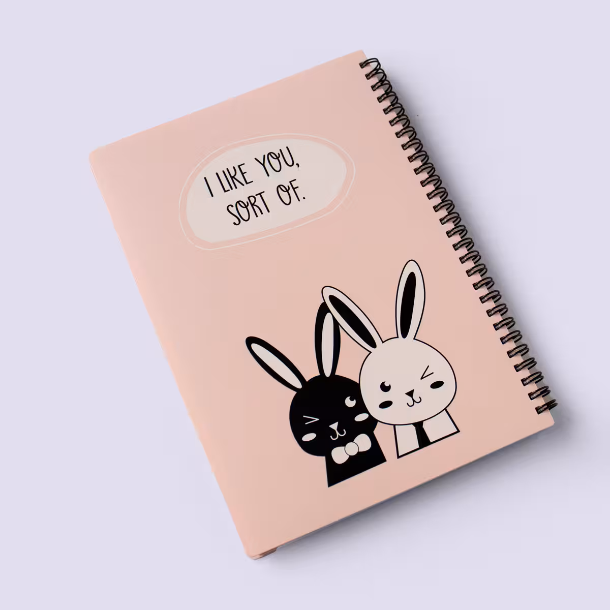 دفتر خط دار خرگوشی صورتی پاستلی پاپکو (PAPCO)