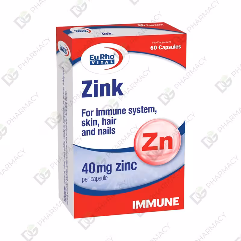 کپسول نرم زینک 40 میلی گرم یوروویتال دیجی فارماسی