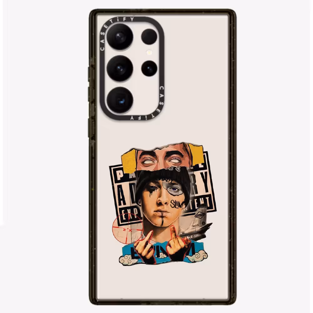 قاب شفاف چاپی سفارشی (کد 0350) مدل eminem برای سامسونگ