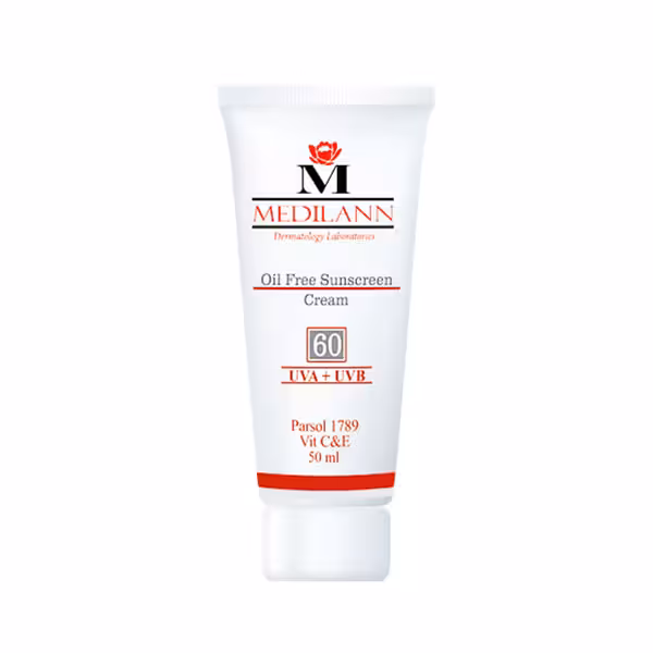 کرم ضد آفتاب رنگی SPF60 مدیلن