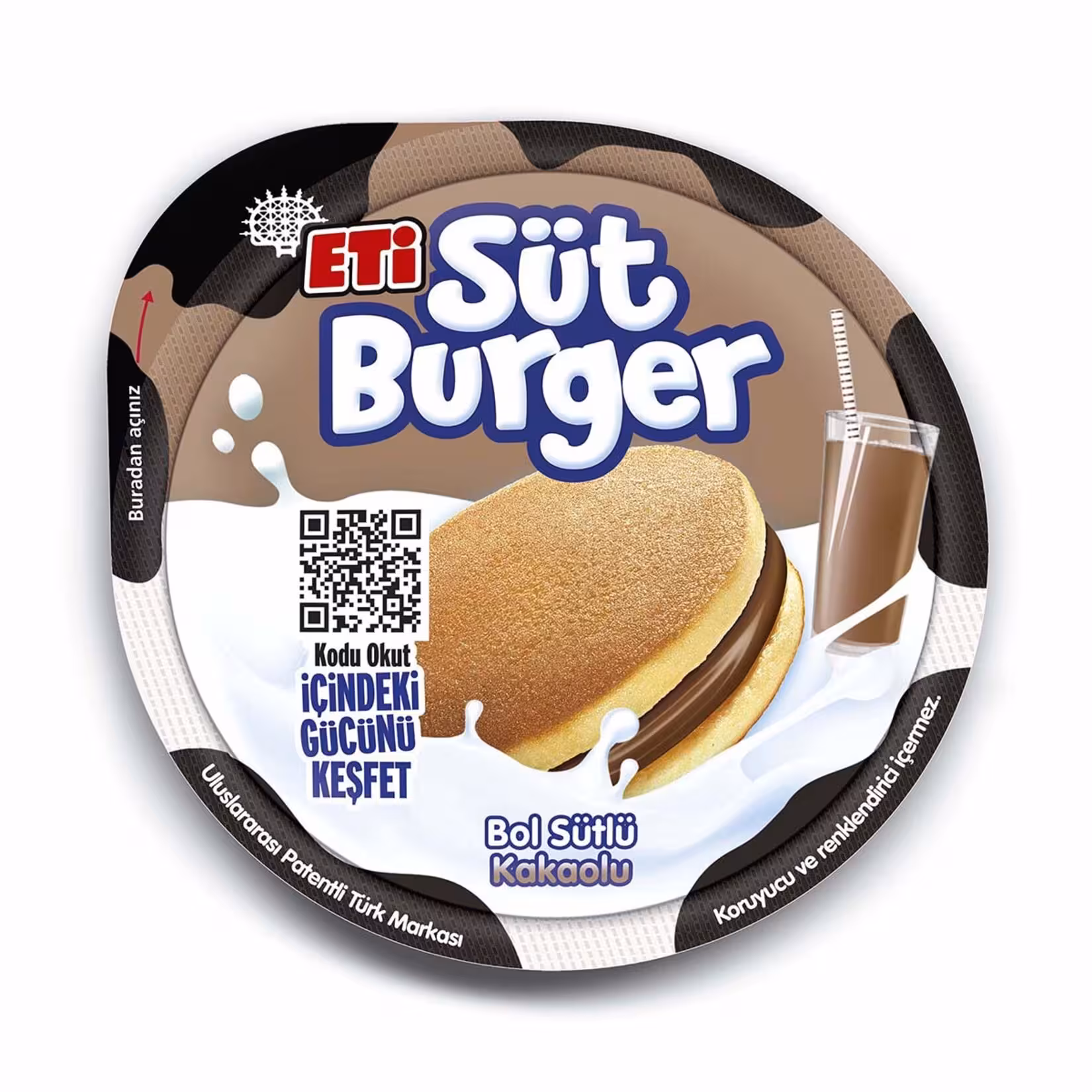 کیک سوت برگر اتی با مغز کرم شکلاتی 35 گرم