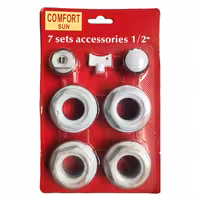 درپوش ماسوره هفت تکه رادیاتور کامفورت COMFORT 7 in set 1/2 in