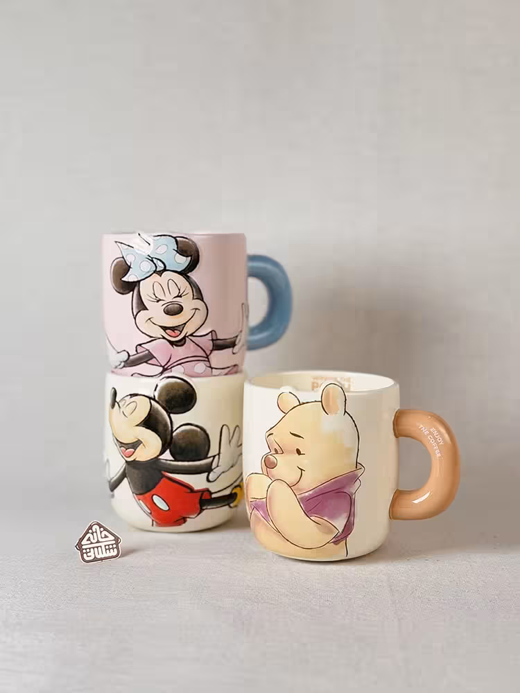 ماگ دیزنی 650 میل طرح برجسته میکی مینی پو کد003069